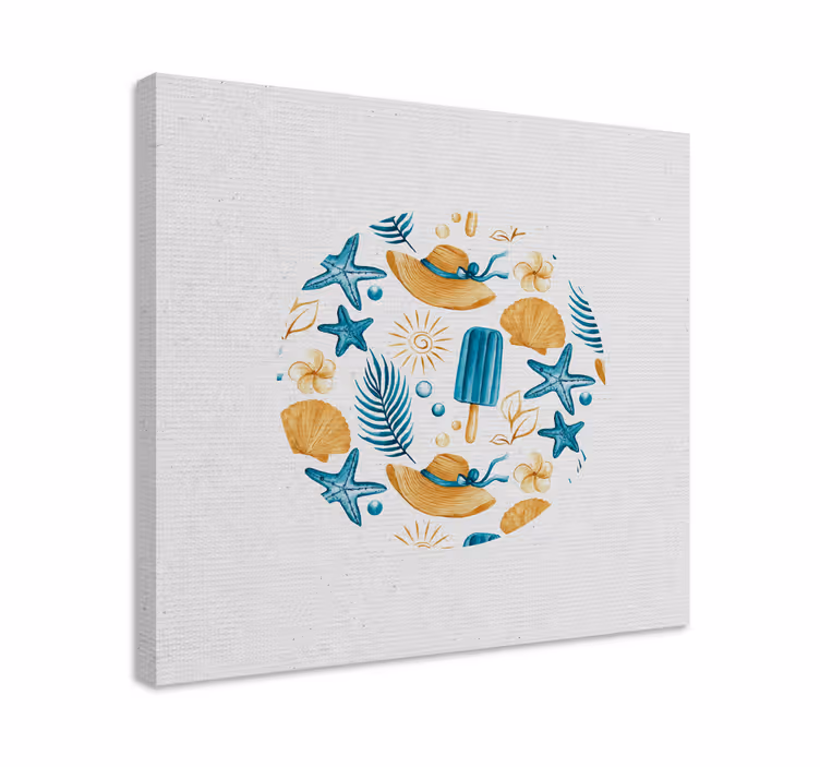 Kesäjäätelö merimies canvas taulu - Tenstickers