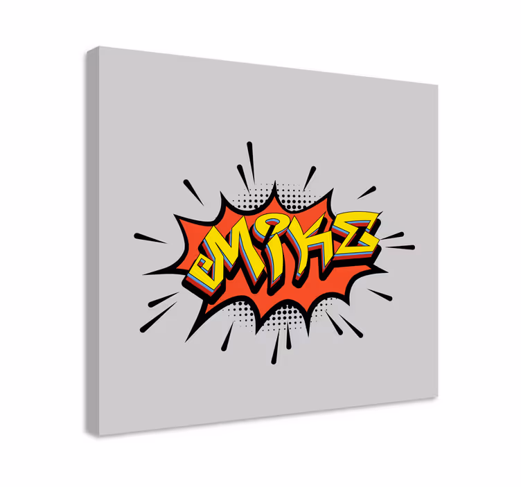 Pommi-tyylinen graffiti canvas taulu omasta kuvasta - Tenstickers