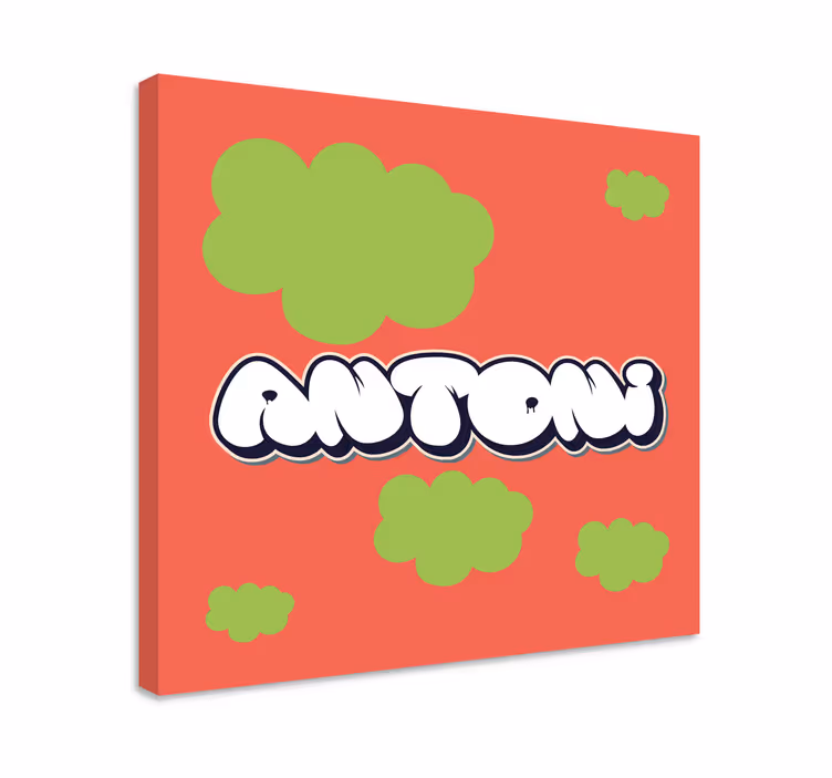 Leikkisä kirjaintyyli aakkoset canvas taulu - Tenstickers