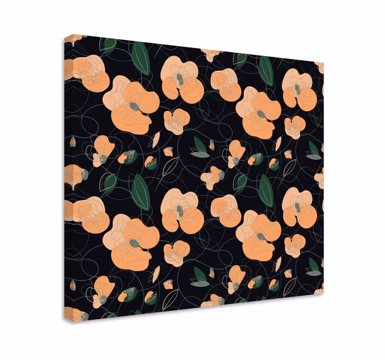 Elegantti kukka-aiheinen canvas-taulu - Tenstickers