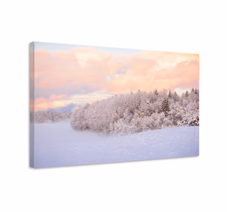 Talven rauha maisema canvas taulu - Tenstickers