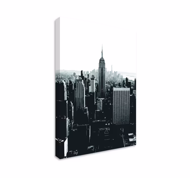 Empire state näkymä kaupunki canvas taulu - Tenstickers