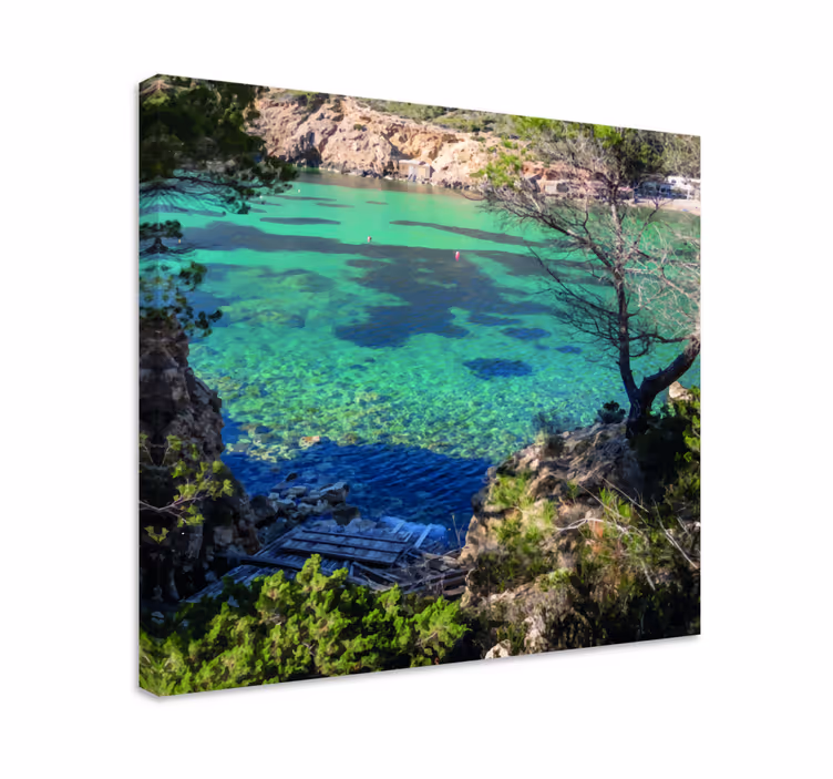Rauhoittava merimaisema canvas taulu - Tenstickers
