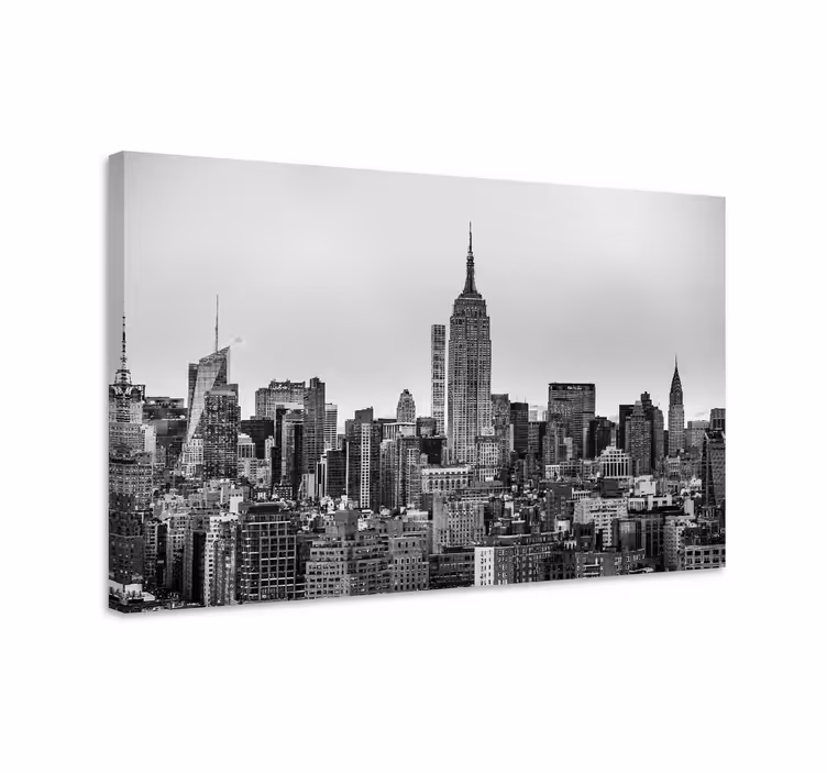New yorkin kaupunkisilhuetti canvas taulu - Tenstickers