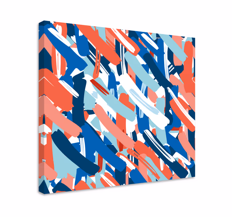 Dynaamiset siveltimen vedot abstrakti canvas taulu - Tenstickers