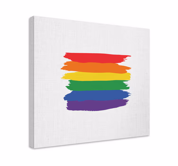 Rohkeat raitakuviot vintage canvas taulu - Tenstickers