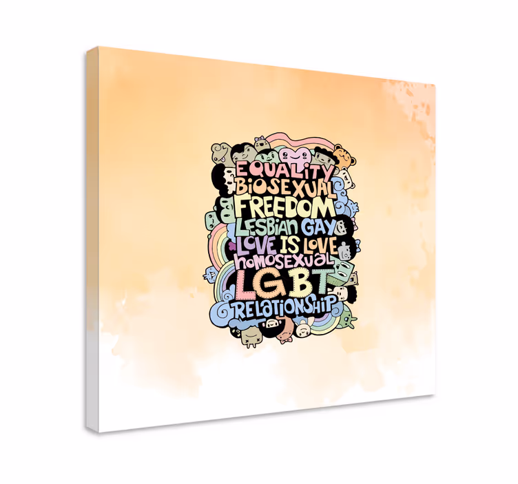 Rakkaus on rakkautta canvas taulu sanonnat - Tenstickers