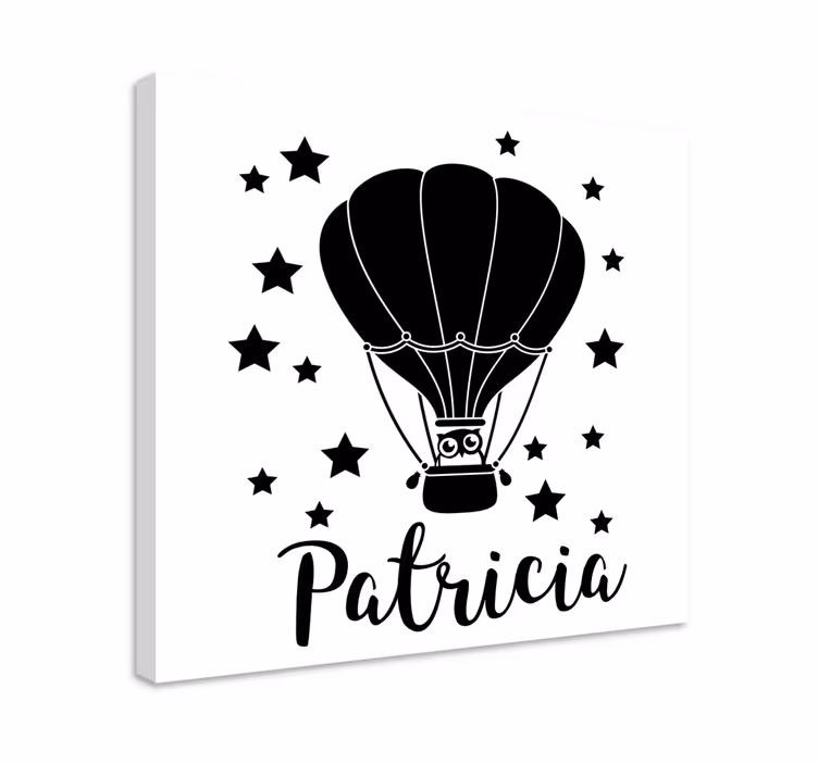 Kuuma ilmapallo hahmo canvas taulu - Tenstickers