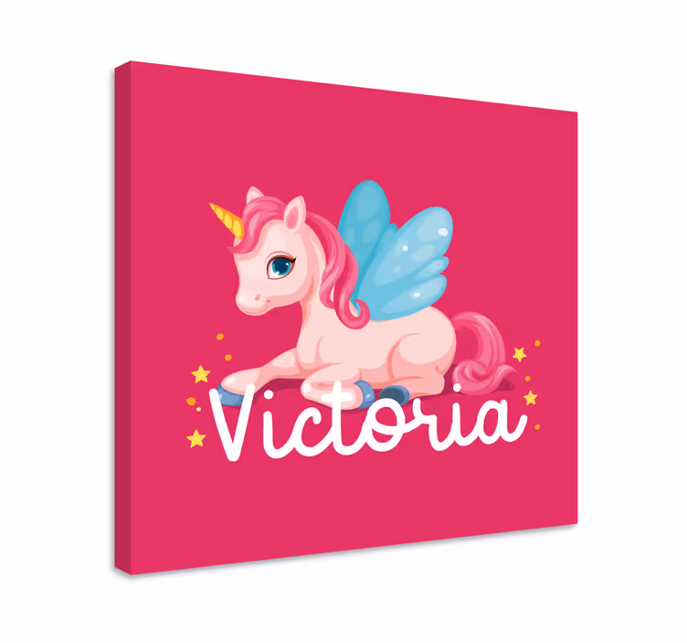 Söpö fantasiaolento yksisarvinen canvas taulu - Tenstickers