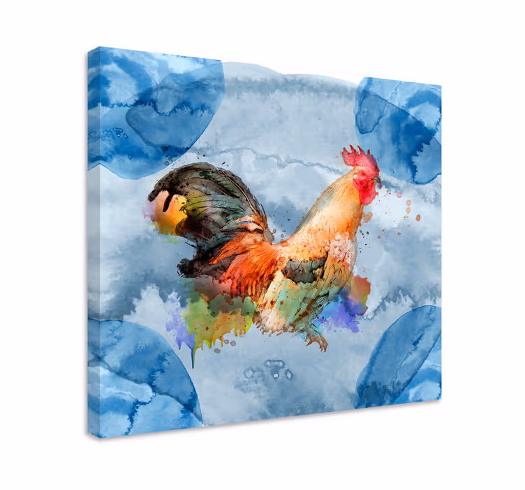 Kukko pisaroita eläin canvas taulu - Tenstickers