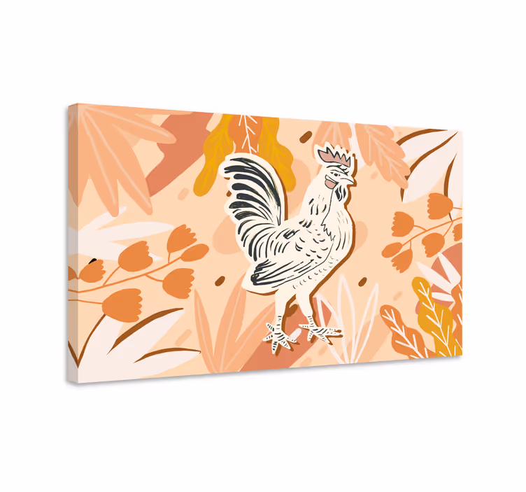 Viehättävä kanavaroitu canvas-taulu - Tenstickers