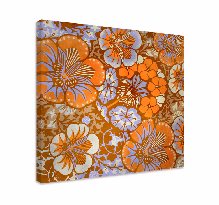 Värikäs kukka ja kasvi canvas taulu - Tenstickers