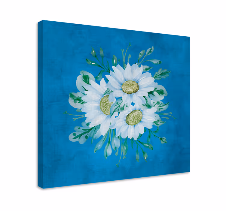Herkkää valkoista kukintaa kukka ja kasvi canvas taulu - Tenstickers