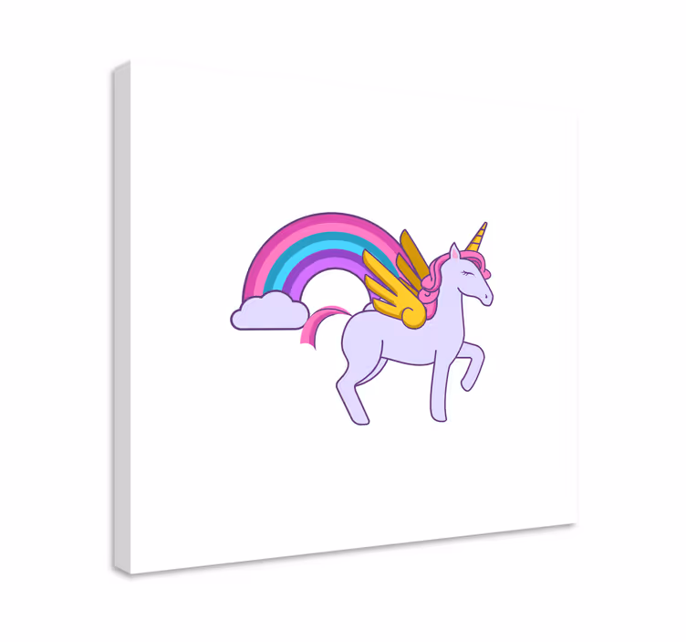 Taianomainen yksisarvinen canvas taulu - Tenstickers