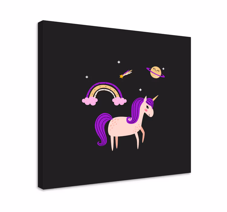 Suloiset yksisarviset unimaailmassa canvas taulu - Tenstickers