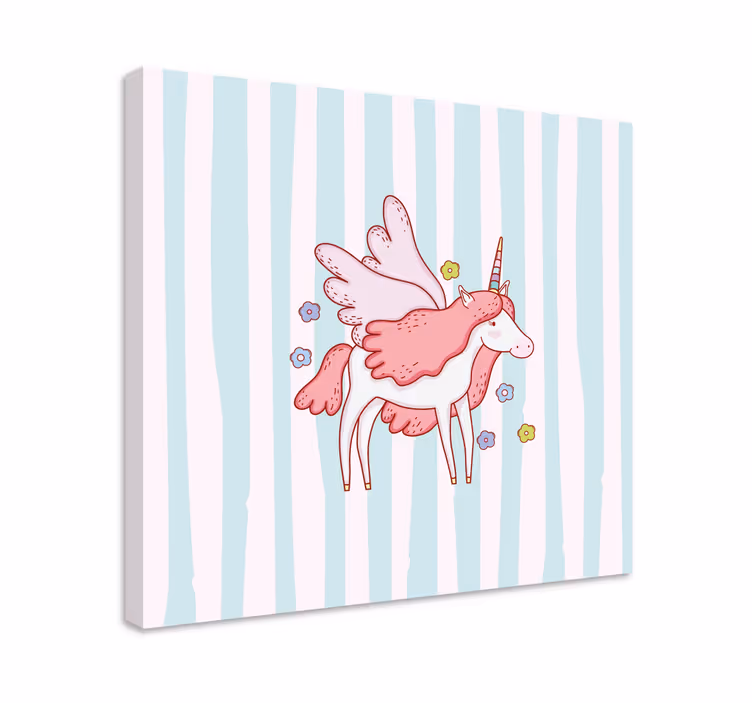Taianomainen siivetön yksisarvinen canvas taulu - Tenstickers
