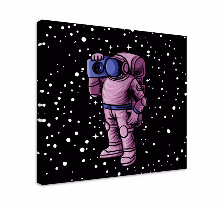 Tähtiä vangitseva astronautti videopeli canvas taulu - Tenstickers