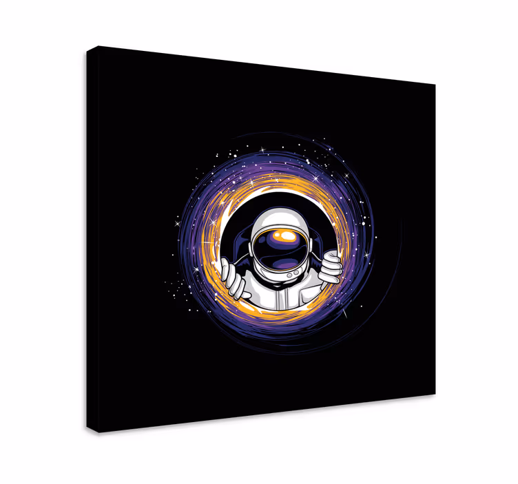 Astronautti syleilee porttia videopeli canvas taulu - Tenstickers