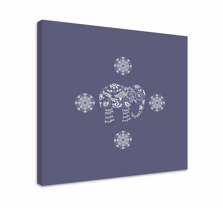 Norsu canvas taulu koristeellinen norsumotiivi - Tenstickers