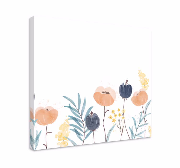 Abstrakti vesiväri maalaus canvas taulu kukka - Tenstickers