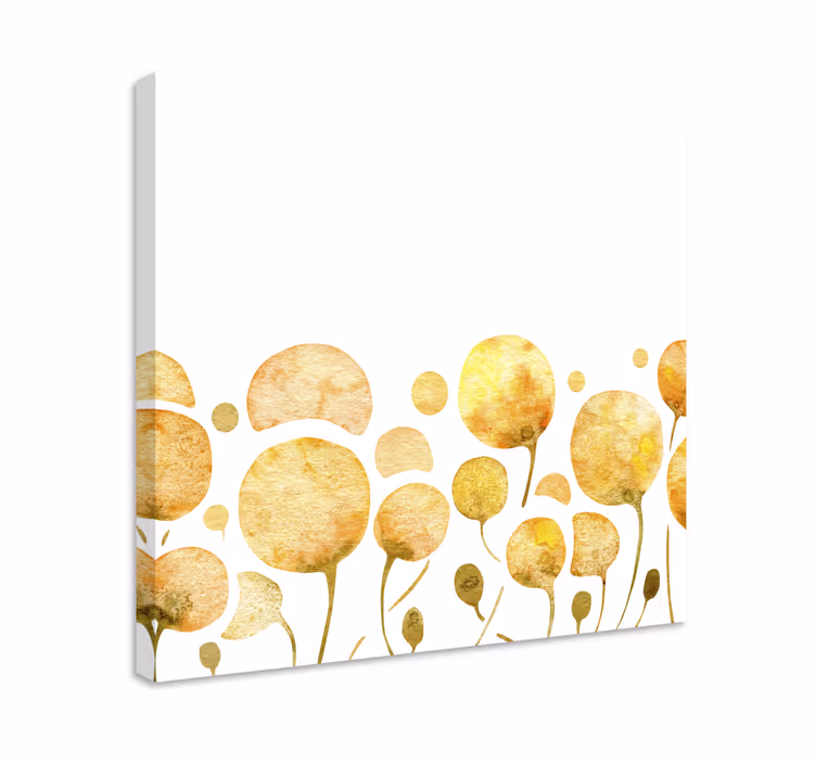 Aurinkoiset kukkaistut canvas taulu - Tenstickers