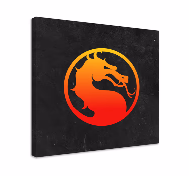Mortal kombat lohikäärme canvas taulu - Tenstickers