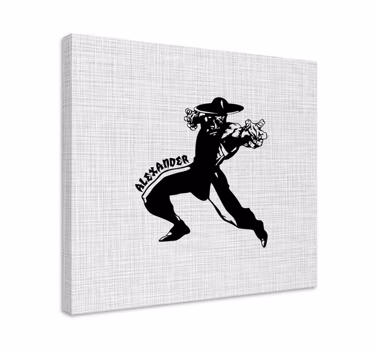 Supersankari dynaaminen asento canvas taulu - Tenstickers