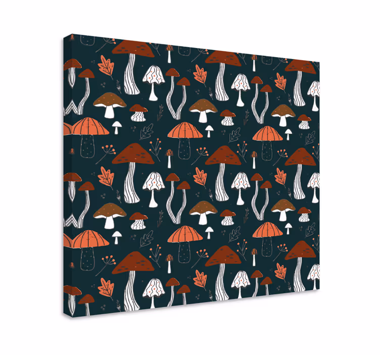 Sienikuviotaulu kukka ja kasvi canvas taulu - Tenstickers