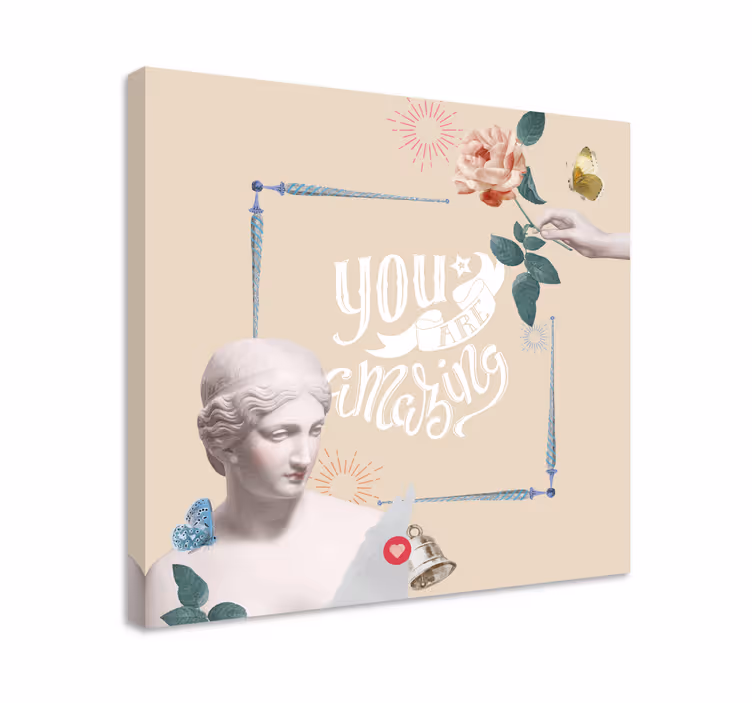 Olet upea canvas taulu sanonnat - Tenstickers