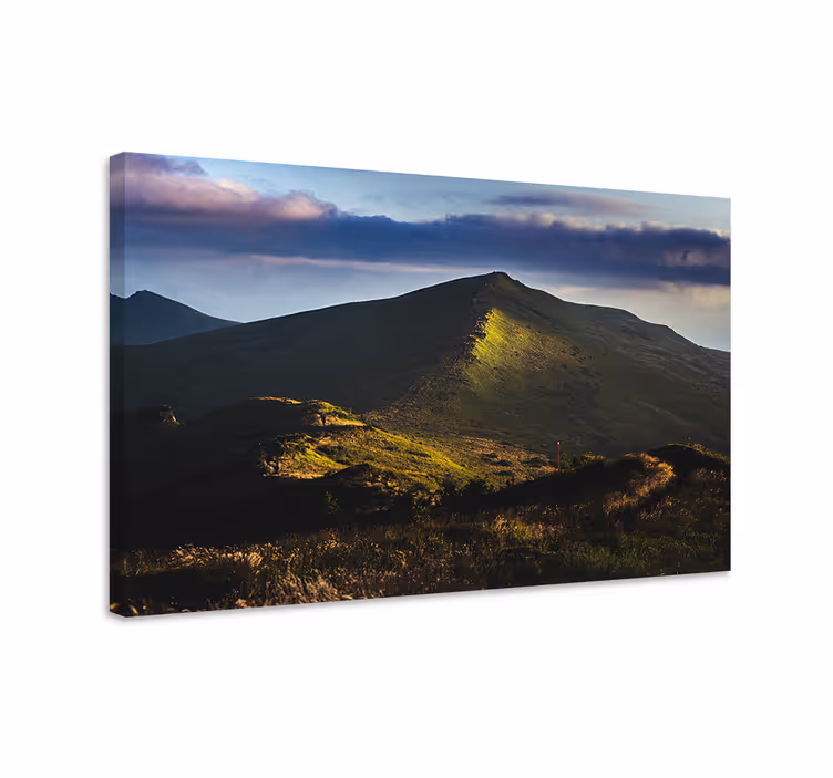 Bieszczady-vuoret varhain aamulla canvas taulu maisema - Tenstickers