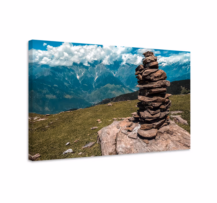 Kivipino muodostelma maisema canvas taulu - Tenstickers