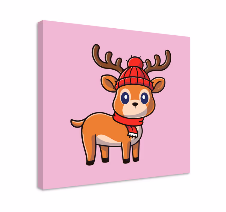 Poron poikanen canvas joulu - Tenstickers