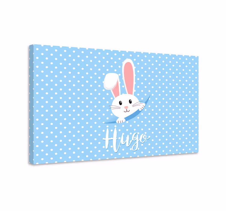 Söpö pupu pojalle nimeltä canvas taulu omasta kuvasta - Tenstickers