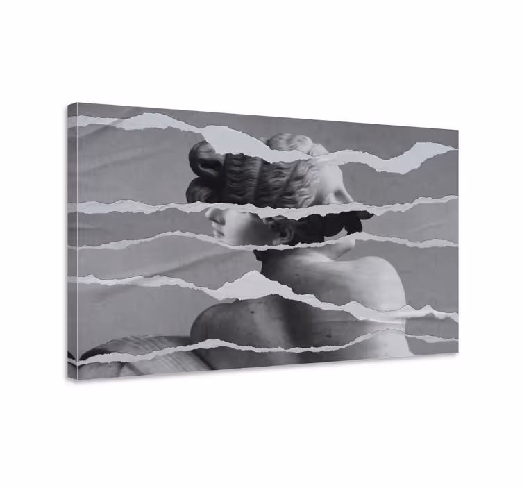 Revitty paperi veistos taide canvas taulu - Tenstickers