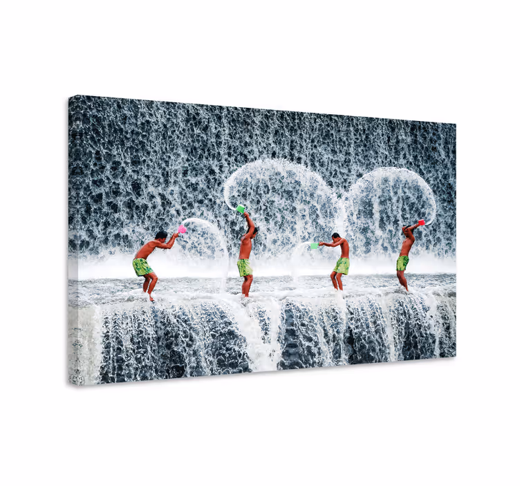 Vesiroiskeeturheilu canvas taulu - Tenstickers