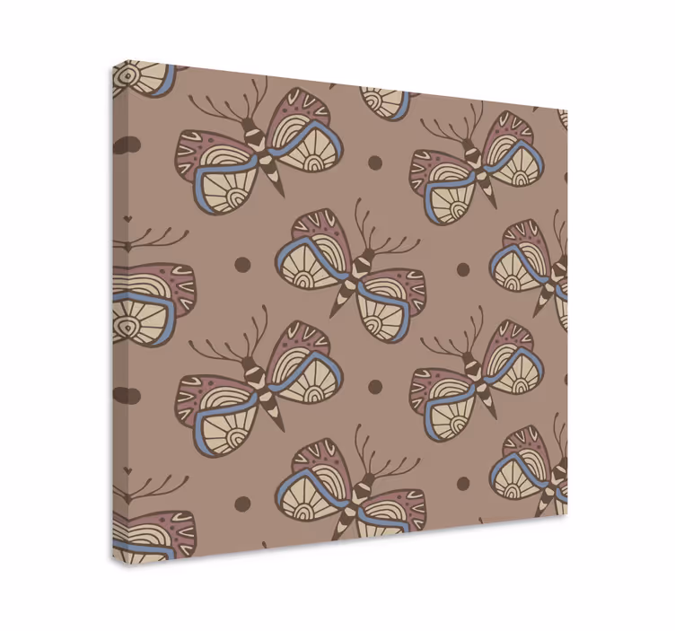 Monimutkainen perhoskuvio canvas-taulu - Tenstickers