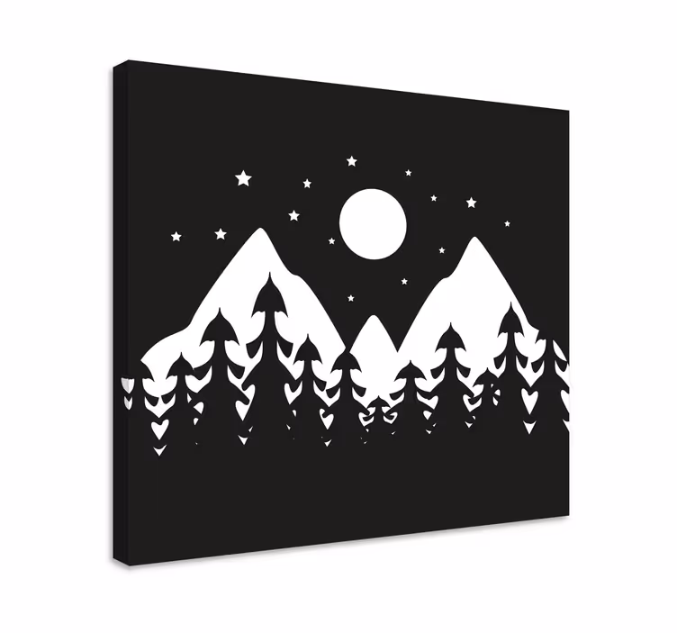 Vuoristometsämaisema canvas taulu - Tenstickers