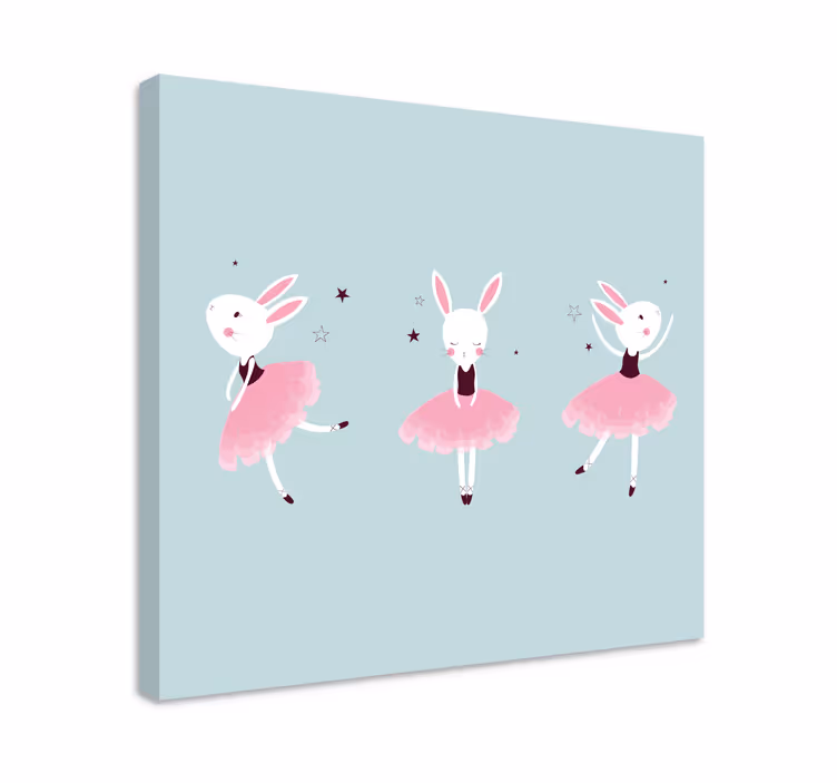 Ihmis canvas taulu balettitanssivat pupuset - Tenstickers