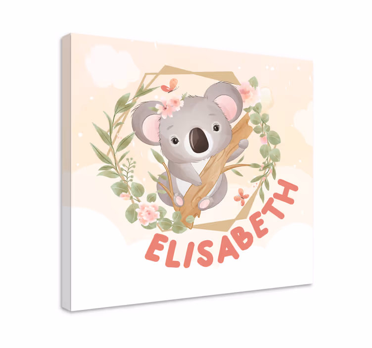 Henkilökohtainen koala eläin canvas - Tenstickers