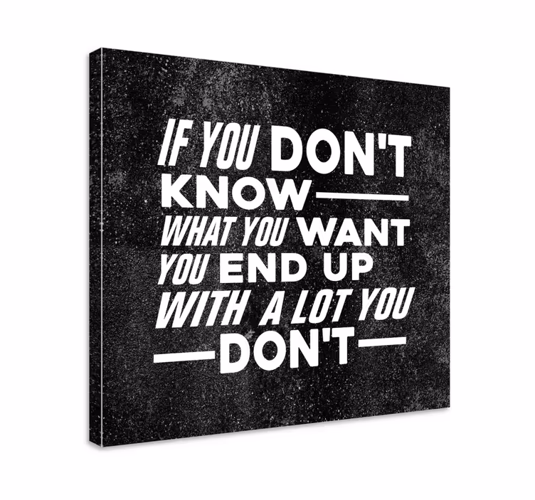 Inspiroivat elämänviisaudet canvas taulu sanonnat - Tenstickers