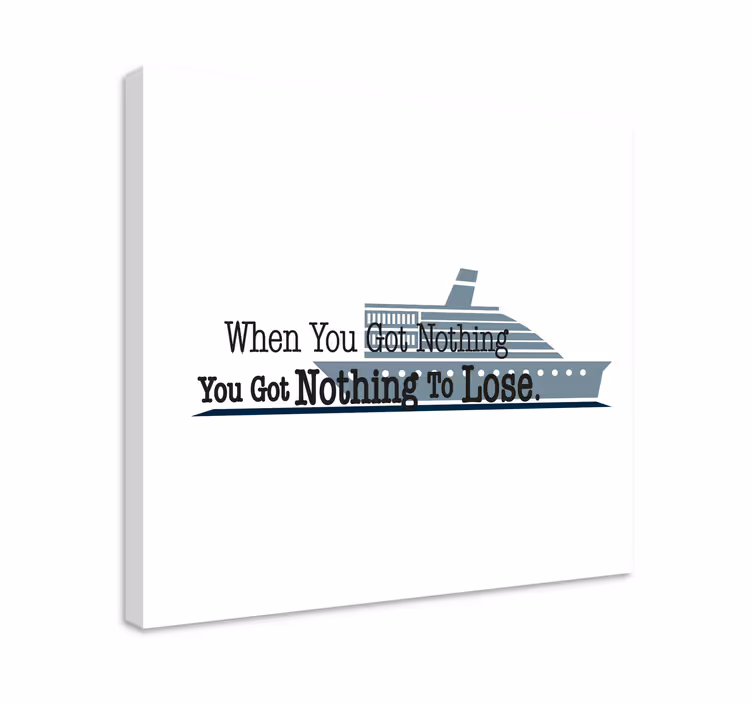 Titanic-elokuvan motivoiva lainaus Muut tekstit canvas - Tenstickers