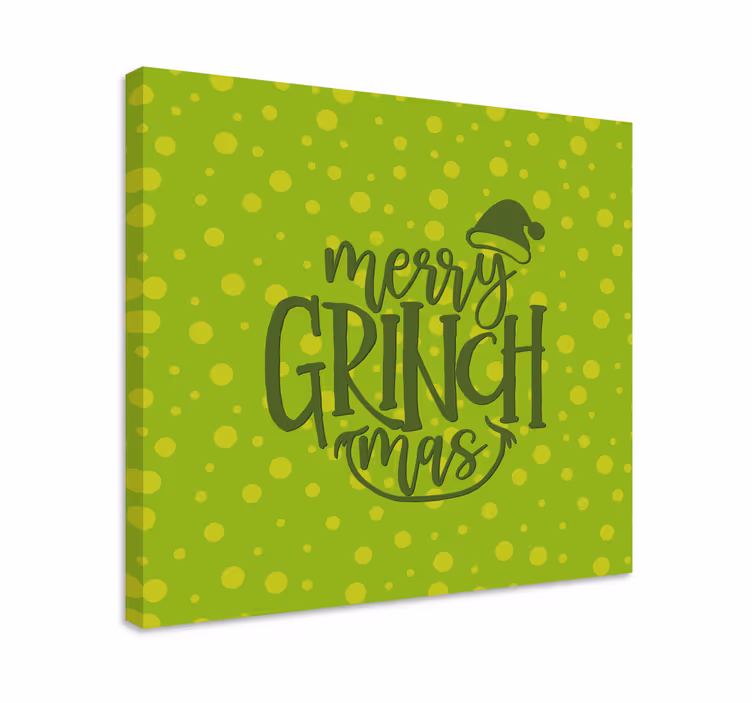 Iloista grinchmas-toivotusta canvas taulu sanonnat - Tenstickers