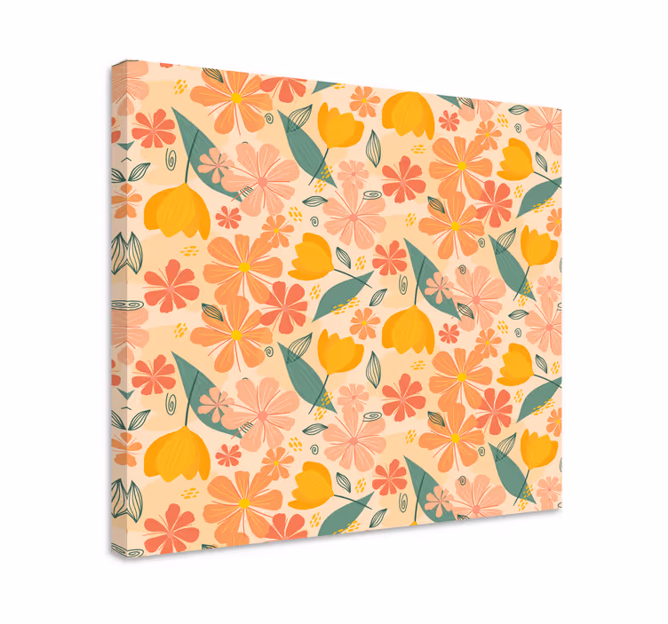 Kasvi-inspiroitu taideteos kukka ja kasvi canvas taulu - Tenstickers