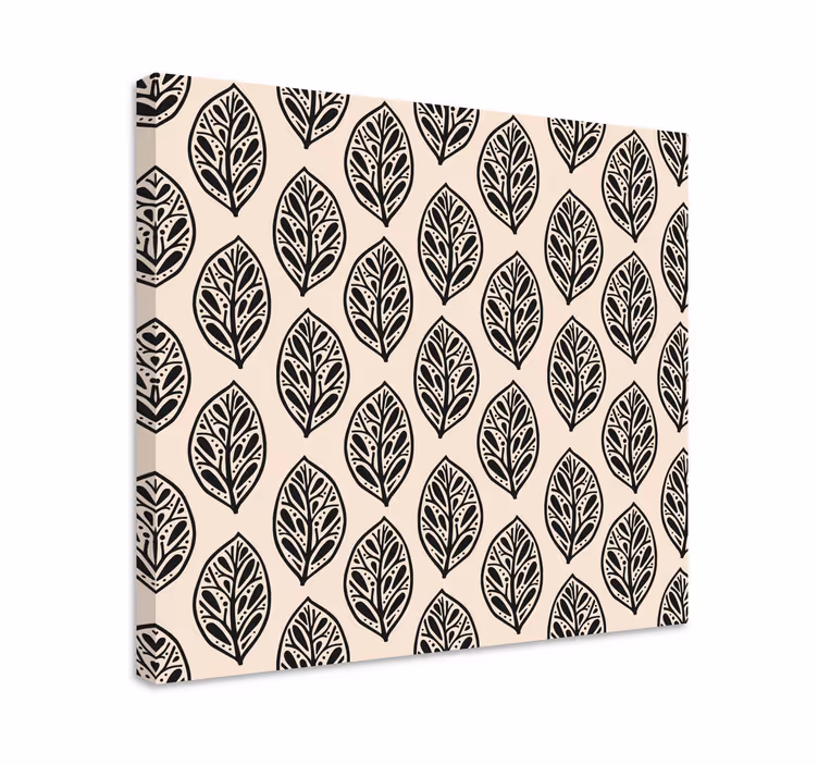 Elegantti lehtikuosi kukka ja kasvi canvas taulu - Tenstickers