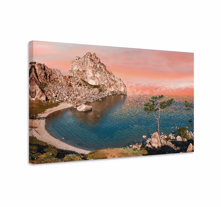 Rannikkokivirakennelma maisema canvas taulu - Tenstickers