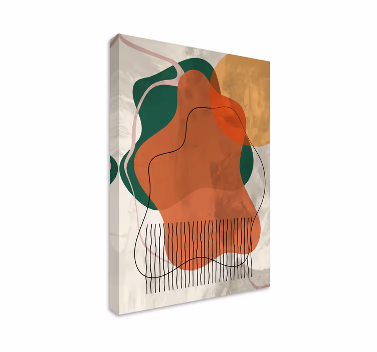 Abstrakti kollaasitaide taide canvas - Tenstickers