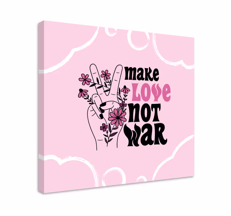 Rauhoittava kukallinen ele canvas taulu sanonnat - Tenstickers