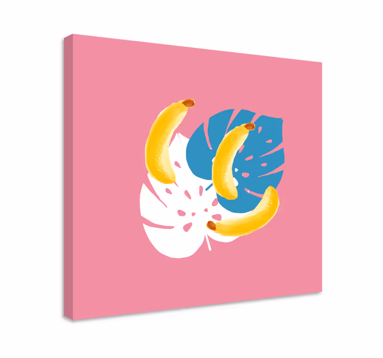 Tropiikin banaanit canvas taulu - Tenstickers