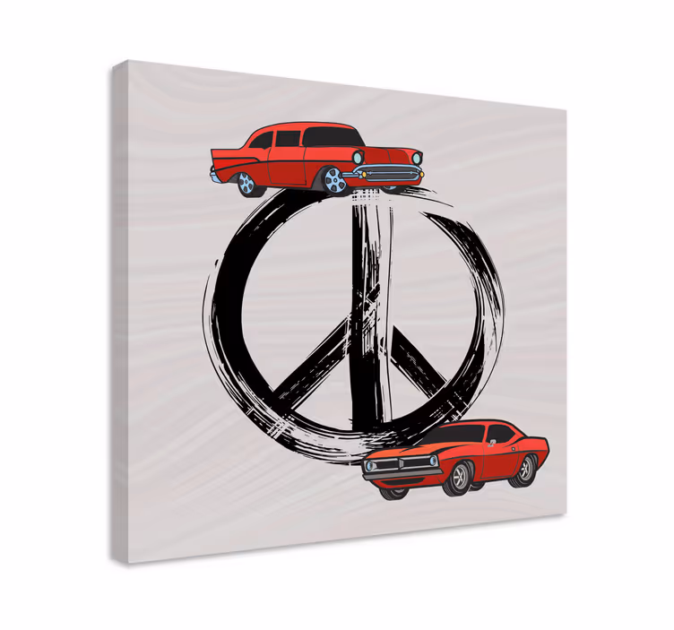 Klassiset autot rauhoittavat urheilu canvas taulu - Tenstickers