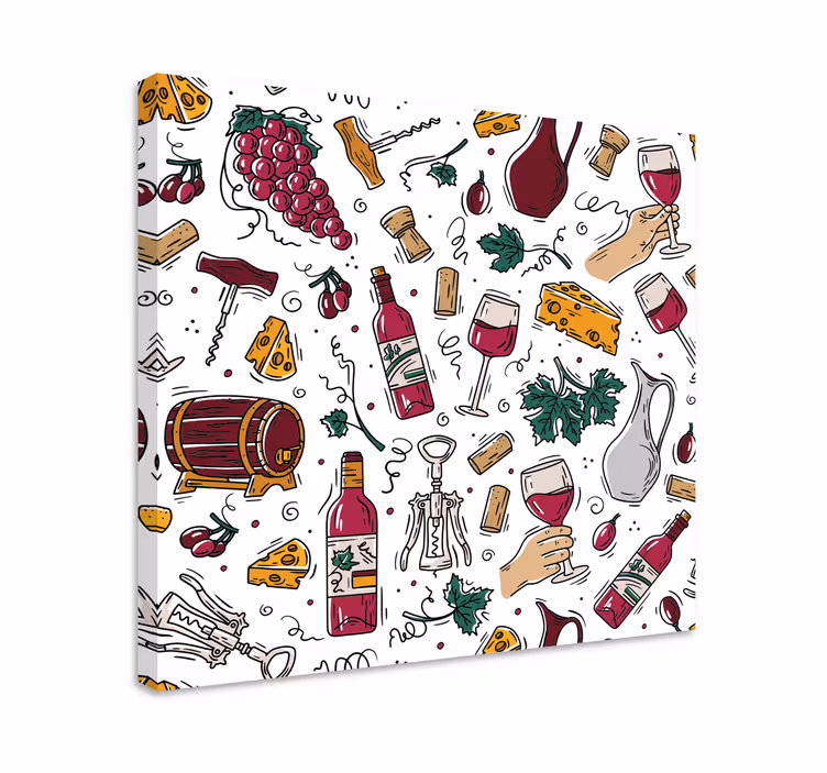 Viininmaisteluhauskuus urheilu canvas taulu - Tenstickers